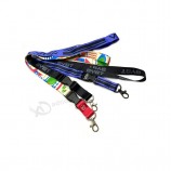 Commercio all'ingrosso Custom di Alta Qualità cordini con Logo Personalizzato e id Holder Poliestere sublimazione Lanyard