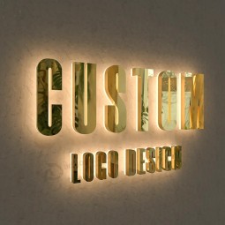 Neuestes Firmenlogo benutzerdefinierte LED-Schilder Außenwerbung 3D-Buchstabenschild Schild Shop Name Board