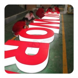 Lemaisign Vendita calda in acciaio inossidabile Makers Telaio per stampante a LED Metallo Frontlit Custom Channel Acrilico Luce Esterna 3D Lettera Segno