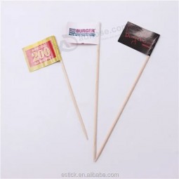 Estick Printing Trade Pride Party Paper Food Cheese Markers Sandwich Burger Toothpick Flags with Custom Printing