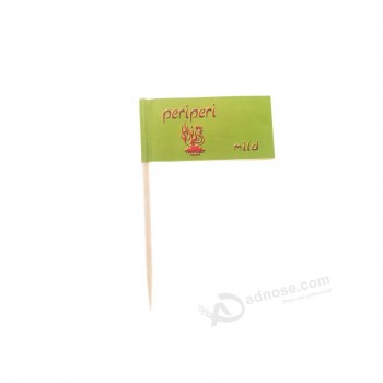 20pcs 팩 칵테일 인쇄 사용자 정의 인쇄 이쑤시개 플래그