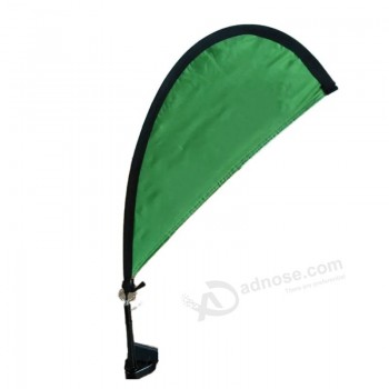 Personalizzato Doppi Lati Stampa Mini Auto Finestra Bandiera Pole Teardrop forma Banner Bandiera Per La Pubblicità