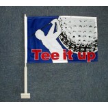 China Fabriek aangepaste dubbelzijdige Auto Raam Vlag Houders Mini All Country Flag
