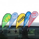 Qualitätsflagge Hersteller von Autofenster Teardrop Flaggen Banner, Trumpf, MAG, billig mit hoher Qualität, lange Lebensdauer