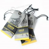 Conception personnalisée Impression Nom Logo Papier Vêtement Hangtag Étiquettes Vêtements Hang Tags avec ficelle