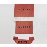 Fabricant Accessoires de vêtement Vêtements Étiquette en satin Vêtements personnalisés Étiquettes tissées avec étiquette volante avec logo de la marque