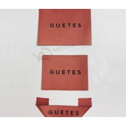 Fabrikant Kledingstuk Accessoires Kleding Satin Tag Aangepaste Kleding Geweven Labels met Merk Logo Hang Tag