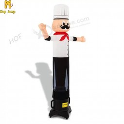 Chef inflable personalizado bailarín de aire chef saludando