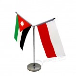 various base indoor flag stainless steel base and pole table flags