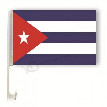 Heet verkoop Polyester Aangepast Embleem Cubaanse de Vlag van het Autovenster voor Promotio