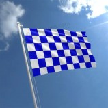 Logotipo personalizado que ondea a mano, bandera mini a cuadros, bandera de carreras de coches