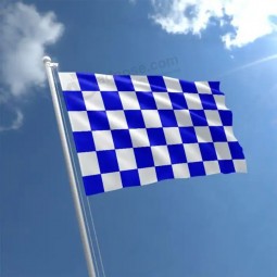 Logotipo personalizado que ondea a mano, bandera mini a cuadros, bandera de carreras de coches