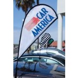 Branding Feier benutzerdefiniertes Logo Autofenster Teardrop Autoflaggen