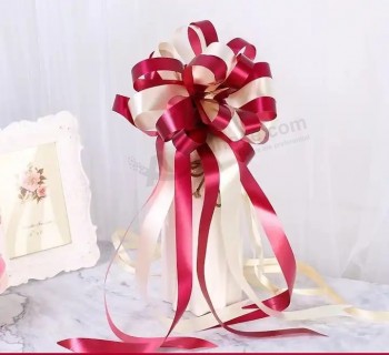 新婚 生日派对 装饰拉 蝴蝶结 丝带 花 礼品 包装 DIY 汽车 蝴蝶结 拉 纸 礼品 丝带