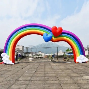 Arco gonfiabile dell'arcobaleno, arco gonfiabile del compleanno, arco gonfiabile di nozze