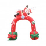 De opblaasbare Boog van Kerstmiskerstmis buiten Decoratieve Werfvertoning Aangepaste Overwelf Opblaasbare Decoraties