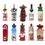 Borse decorative per bottiglie di vino di Natale Decorazioni di buon Natale per la casa 2022 Ornamenti natalizi Regalo di Natale Capodanno 2023