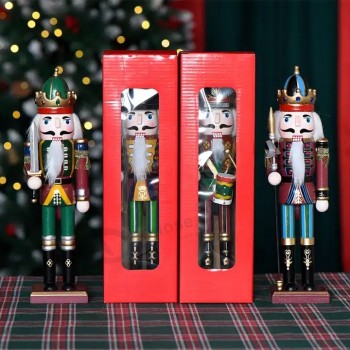 Groothandel Best verkochte traditionele houten 12 inch kerstnotenkraker voor kerstcadeau