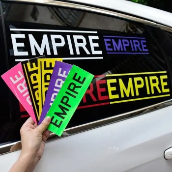 Pare-chocs imprimé personnalisé Sport Racing Auto fenêtre plein corps découpé vinyle lettrage transfert décalcomanies autocollants de voiture pvc