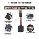 Heißer Verkauf benutzerdefinierte El Licht Up Led Auto Fenster Windschutzscheibe Aufkleber 5 Stern gesucht Led Licht Panel für Auto