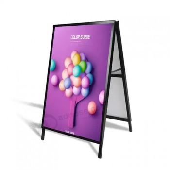 Stand per poster pubblicità all'aperto per esterni in piedi un cartello con cornice per segnaletica stradale display doppio supporto per poster laterale