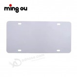 Fabriqué en usine en aluminium bricolage numéro de voiture License Designs plaque de sublimation plaque d’immatriculation-4 trous