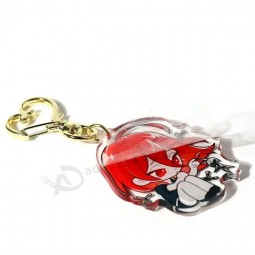 Vograce holografische Charms klares Acryl individuell bedruckter transparenter Hologramm-Schlüsselanhänger, machen Sie Ihren eigenen Acryl-Schlüsselanhänger mit Anime