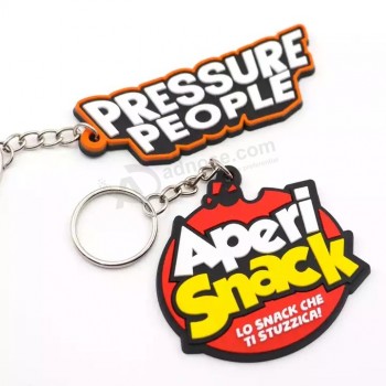 Aangepaste zachte PVC sleutelhanger sleutelhanger / zachte rubberen sleutelhangers / siliconen sleutelhanger 2D / 3D rubber PVC sleutelhanger met uw logo naam