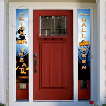 Vendita calda Personalizza Natale Halloween Buon Compleanno Laurea Appeso Partylogo Segno Bandiera Porta Portico Banner Per Decorazioni Natalizie