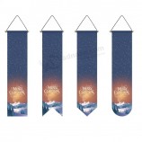 Hoge kwaliteit Outdoor Hangende Decoratieve Deur Banner Aangepast Ontwerp Letter Banners voor Kerstmis