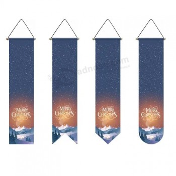 Striscioni decorativi per porte decorative per esterni di alta qualità Banner con lettere di design personalizzato per Natale