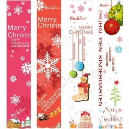 Vendita calda Tende per porte di Natale distico Striscioni di Natale decorativi