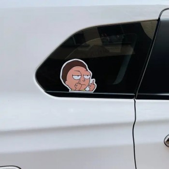 Motorrad / Auto Aufkleber Kratzer Unterschlupf Kratzer Abdeckung Wasserdichte Vinyltür Kreative Cartoon Etikett Transparent Transfer Aufkleber