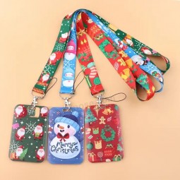 Personalized Christmas Holiday Lanyards for ID Badges ID Tag Name Badge Lanyard Bulk with breakaway clasp