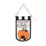 B & S fabbrica all'ingrosso personalizzato Feltro Gagliardetto Bandiera bandiera sportiva appeso decorazione per Halloween Zucca
