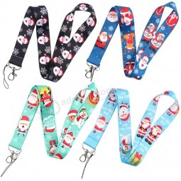 personalisierte Weihnachtsferien-Lanyards für ID-Ausweise ID Tag Namensschild Lanyard Bulk mit abreißbarem Verschluss