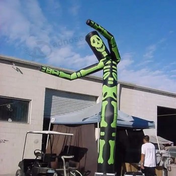 Nide design sky puppet Festival decorative inflatable skeleton air dancer for Halloween