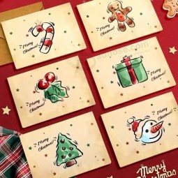 Colección de tarjetas de felicitación de invierno de animales lindos de 9 piezas con 9 diseños y sobres festivos únicos para la temporada navideña de invierno