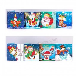 Tarjeta de felicitación de diamante Stock Tarjeta de Navidad del proveedor de YIWU para adultos y niños