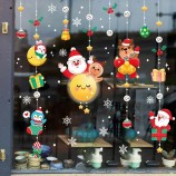 Decorazione di Natale Adesivi per finestre Babbo Natale Albero di Natale Adesivi murali Decorazione Decalcomanie di Natale Adesivi per finestre
