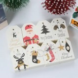 Etiqueta de regalo de Navidad China Lujo Diseño personalizado Etiqueta colgante de papel especial Etiqueta de oro ardiente