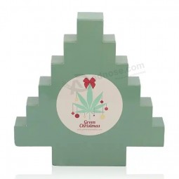 Neues Design Karton leere Adventskalender Weihnachtsbaum Form kleine Schublade Geschenkverpackung Box zur Aufbewahrung