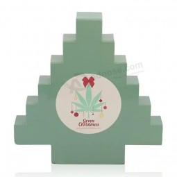 New design cardboard empty advent calendar Christmas tree shape small drawer gift packaging box for storage