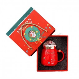 Benutzerdefiniertes Logo Unternehmen Werbegeschenkartikel Weihnachtsgeschenkbox Kreative Reise Kaffee Keramik Becher