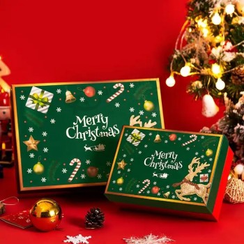 Pasen geschenkdozen voor cadeausets met lint kartonnen kerst verpakking geschenkdoos