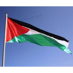 2023 Nueva campaña de venta caliente de suministro directo de fábrica interior exterior personalizado cualquier tamaño pequeño o grande bandera nacional bandera de Palestina