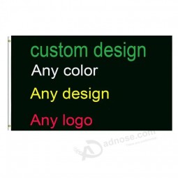 Imprima su propio diseño de logotipo Palabras Bandera 3x5 pies Banderas personalizadas Banners