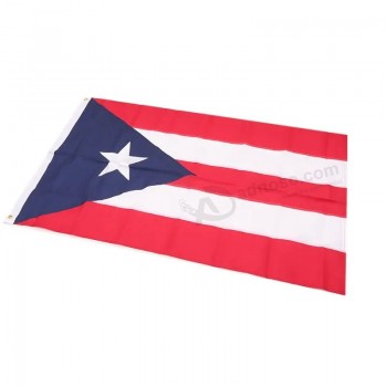 De levendige Kleur Aangepaste Vlaggen 100% Polyester verkopen Vlaggen Promotionele puerto rico vlag
