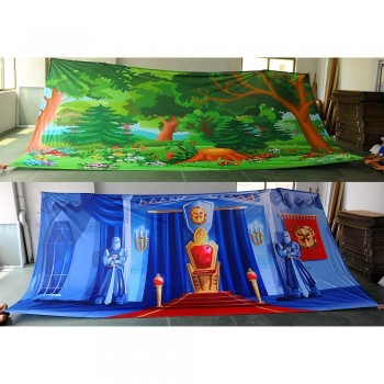 Grande Tessuto Banner Personalizzato Poliestere Panno Banner Stage Sfondo Stampa