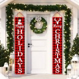 Kerst Buiten Hangende Banner Portiek Couplet Banners Voor Decoratie Thuis Muur Deur Vakantie partij banner